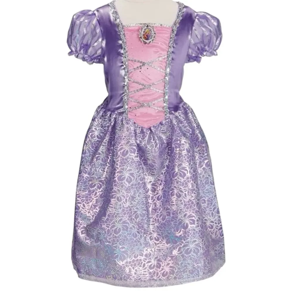 Disney Rapunzel Tangled Girls' halloween Costume Purple pink Dress up size 4-6X